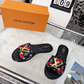 LEM535 New arrive fashion black brown blue shose for woman beautiful Slippers gift to choose