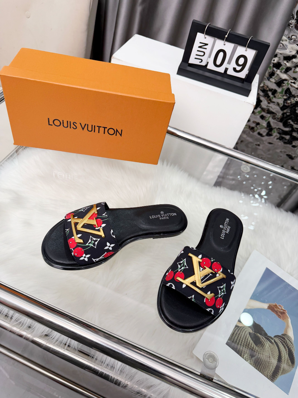LEM535 New arrive fashion black brown blue shose for woman beautiful Slippers gift to choose