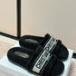 DEM344 Designer women Slippers black grey color sandals shoes for women high quality size 35 to 41