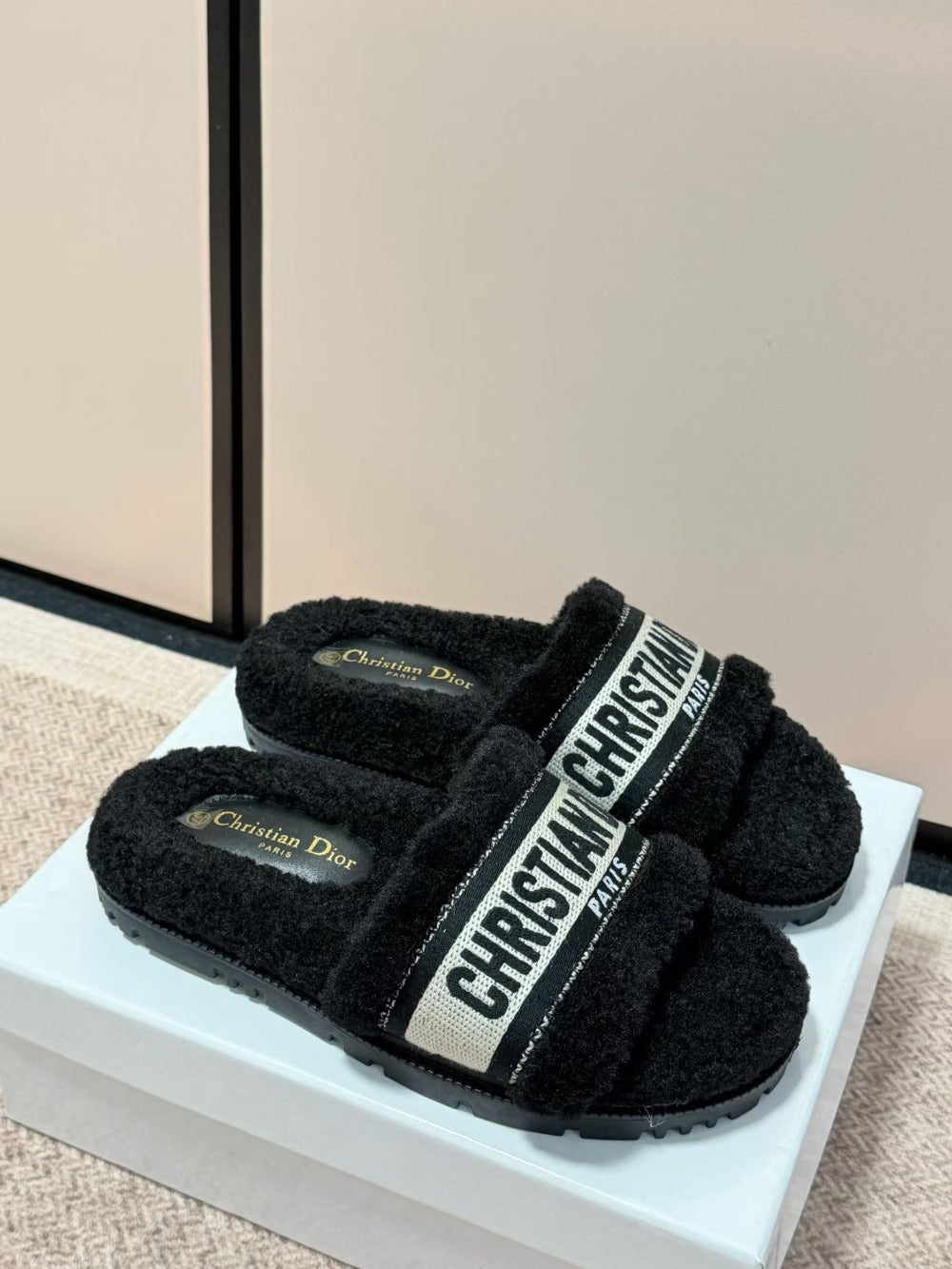DEM344 Designer women Slippers black grey color sandals shoes for women high quality size 35 to 41