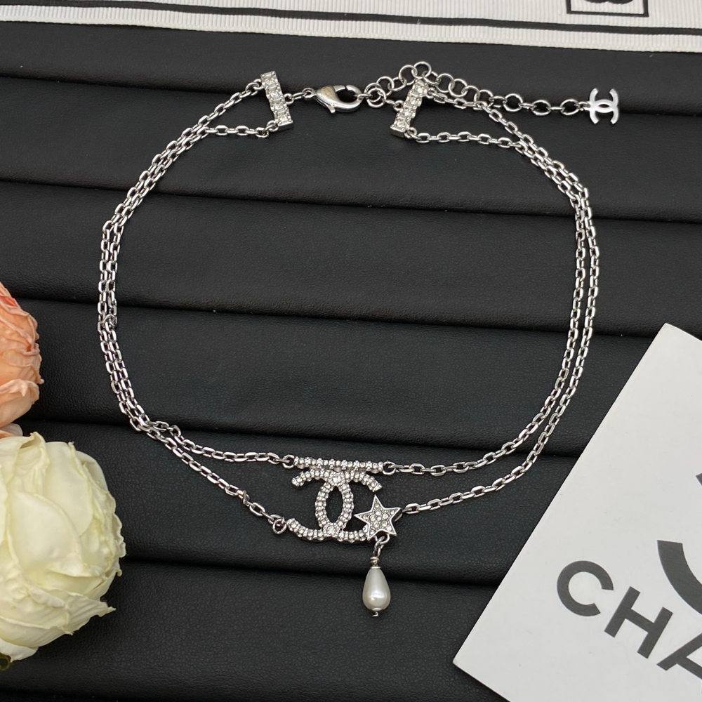 CEM496 Titanium steel  Hot sale fashion Necklace for woman silver color jewelry  for woman gift