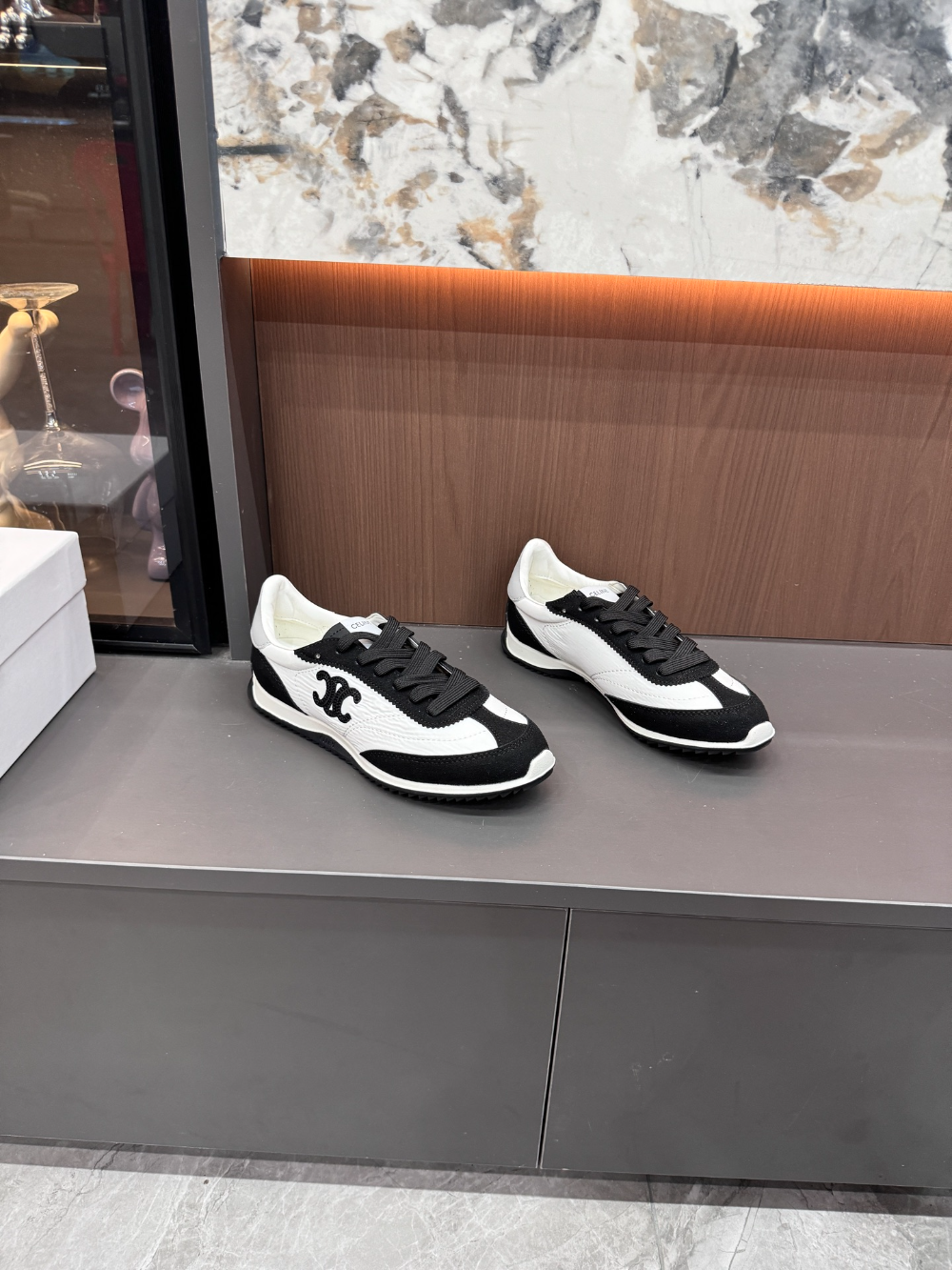CLEM43 fashion 2 color  shose for woman black grey brown color  beautiful gift to choose