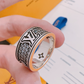 LEM570 New Classic Ring Brand Designer Titanium Steel Ring Gold Ring Women Mens Ring Love Promise Jewelry