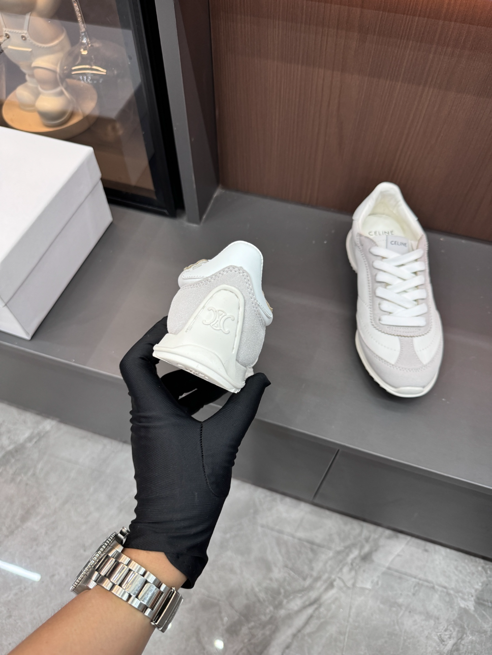 CLEM43 fashion 2 color  shose for woman black grey brown color  beautiful gift to choose
