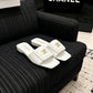 CEM260 New arrive fashion black and white color shose for woman beautiful Slippers gift to choose