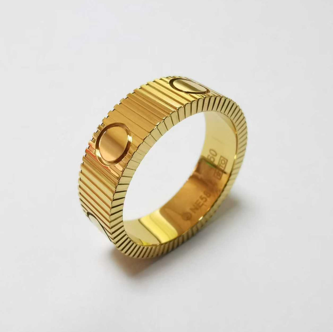 CREM219  Hot sale Fashion Titanium Stainless Steel Rings for Women Men jewelry Couples Cubic Zirconia Wedding Rings Bague Femme