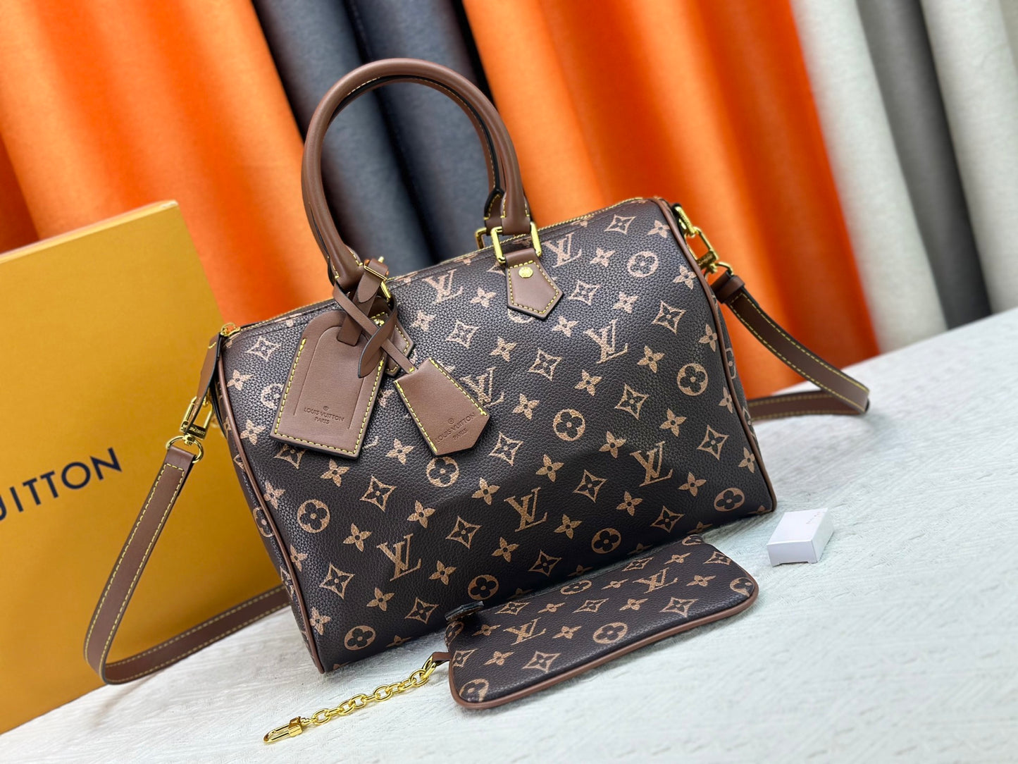 LEM291 designer bag free shipping Light luxury genuine leather High quality casual Boston bag versatile classic vintage handbag for woman 25cm