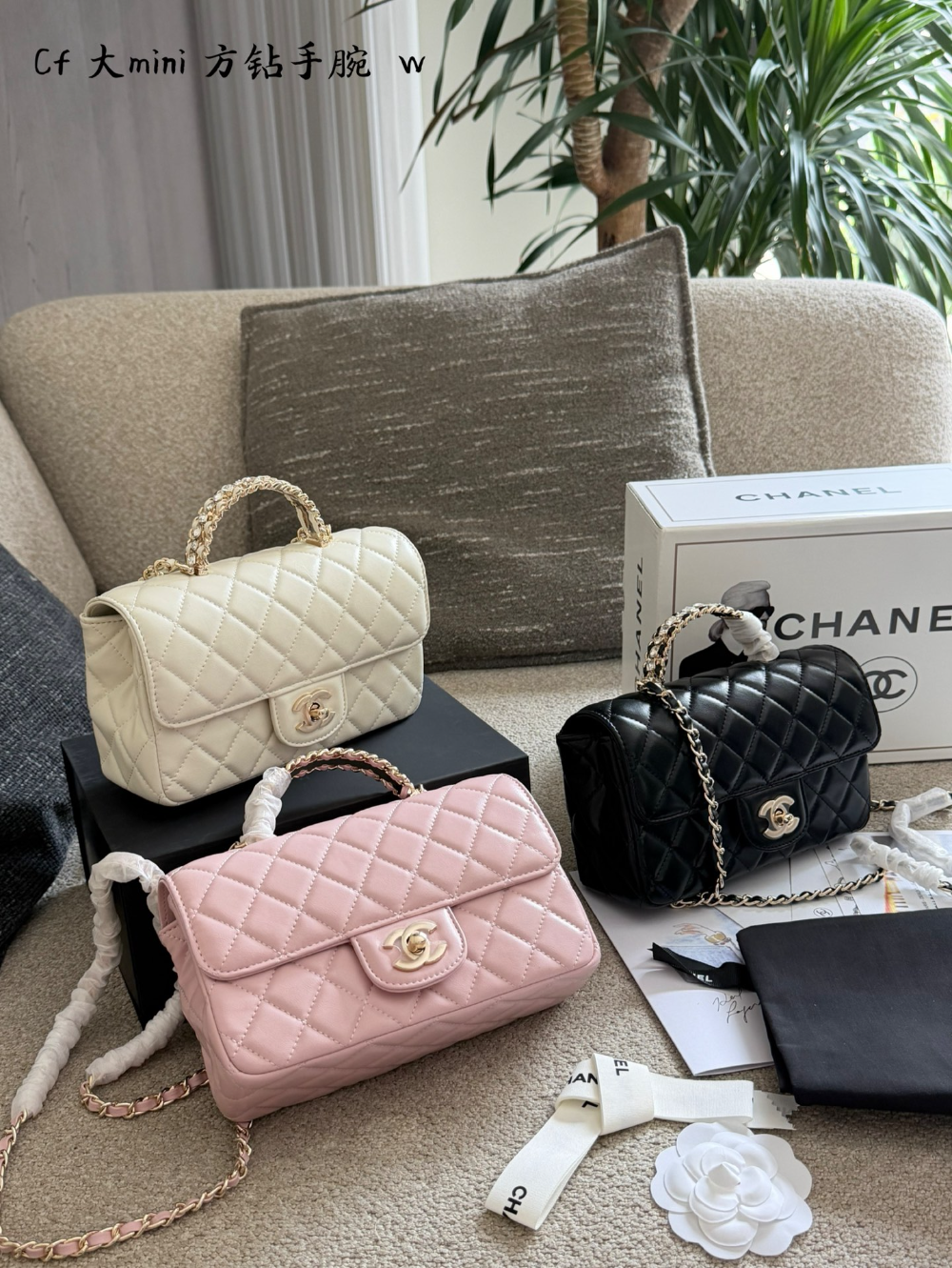 CEM479 New arrive fashion pink black white bag for woman hands bag beautiful gift to choose gift 13×20×9cm