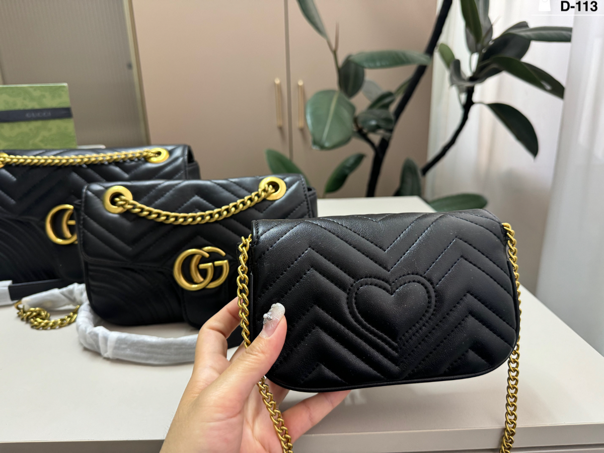 GEM239 New arrive fashion black red white deep red color bag for woman beautiful gift to choose 3 size