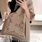 HEM129 new arrive  Hot sale brown grey color fashion beautiful  scarf  for woman gift  to choose size 180*65cm
