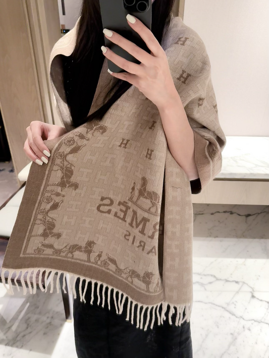 HEM129 new arrive  Hot sale brown grey color fashion beautiful  scarf  for woman gift  to choose size 180*65cm