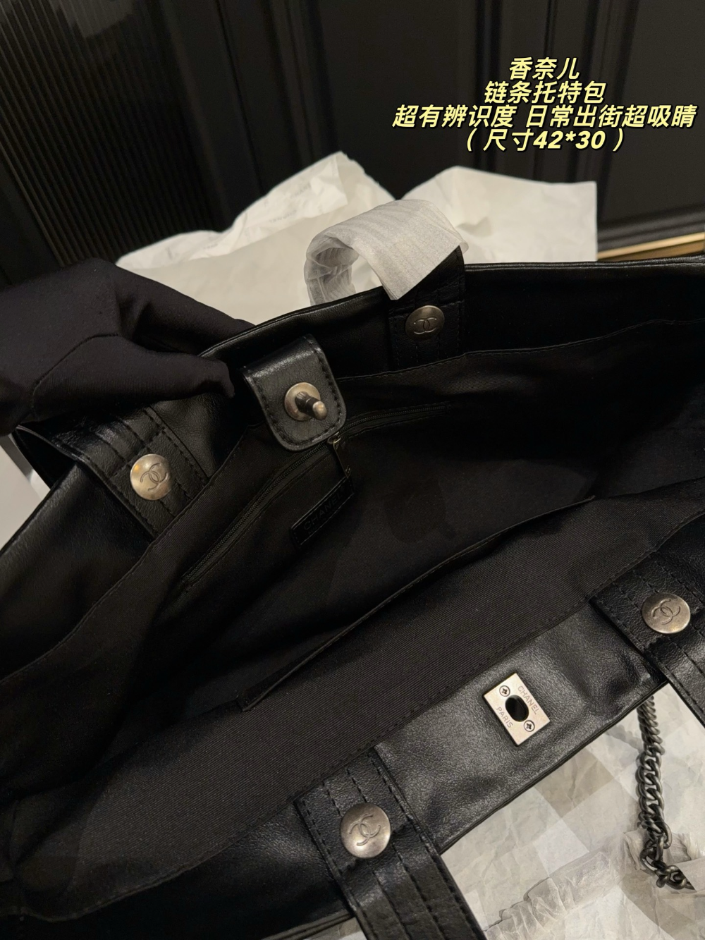 CEM320 New arrive fashion black color bag for woman beautiful gift to choose gift size to choose 42*30cm