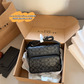 COEM02 New stylish black classic men's square bag, excellent gift options available 20.5*17cm