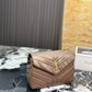 YLEM10 New arrive fashion pink khaki black  brown coffee  color bag for woman beautiful gift to choose 22*7*17cm