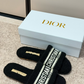 DEM343 Designer women Slippers black grey color sandals shoes for women high quality size 35 to 41