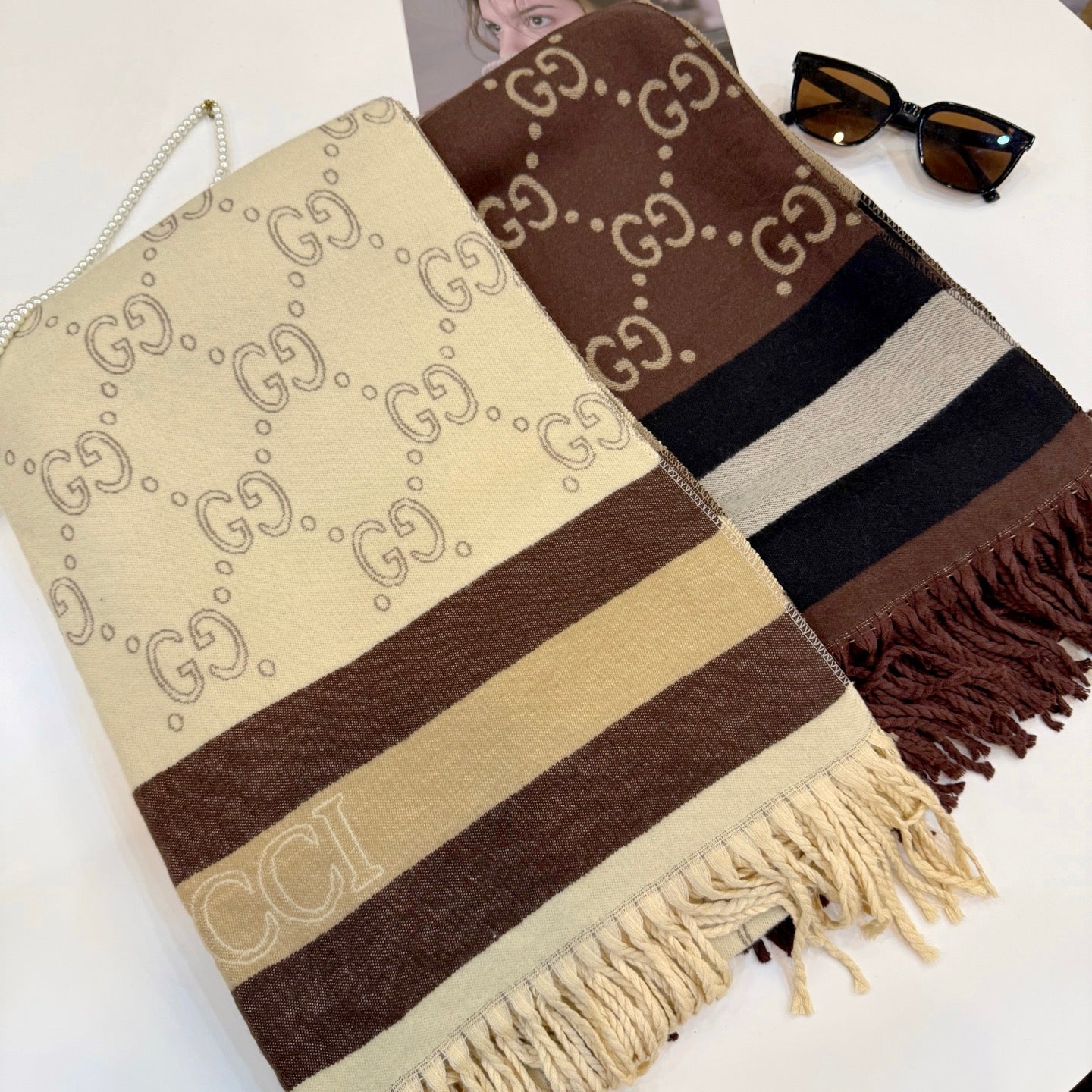 GEM108 designer head scarf womens wool scarf cashmere thick shawl Women's long winter wool cashmere shawl Headscarf fringe fashion new style 65*180cm