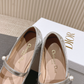 DEM346 Designer women's shoes women's flat shoes silver colors high quality sizes 35 to 42