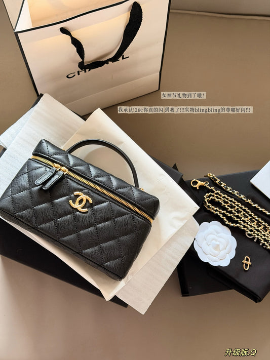 CEM245 New Designer Classic women black pink white handbag small size bag  20*12cm