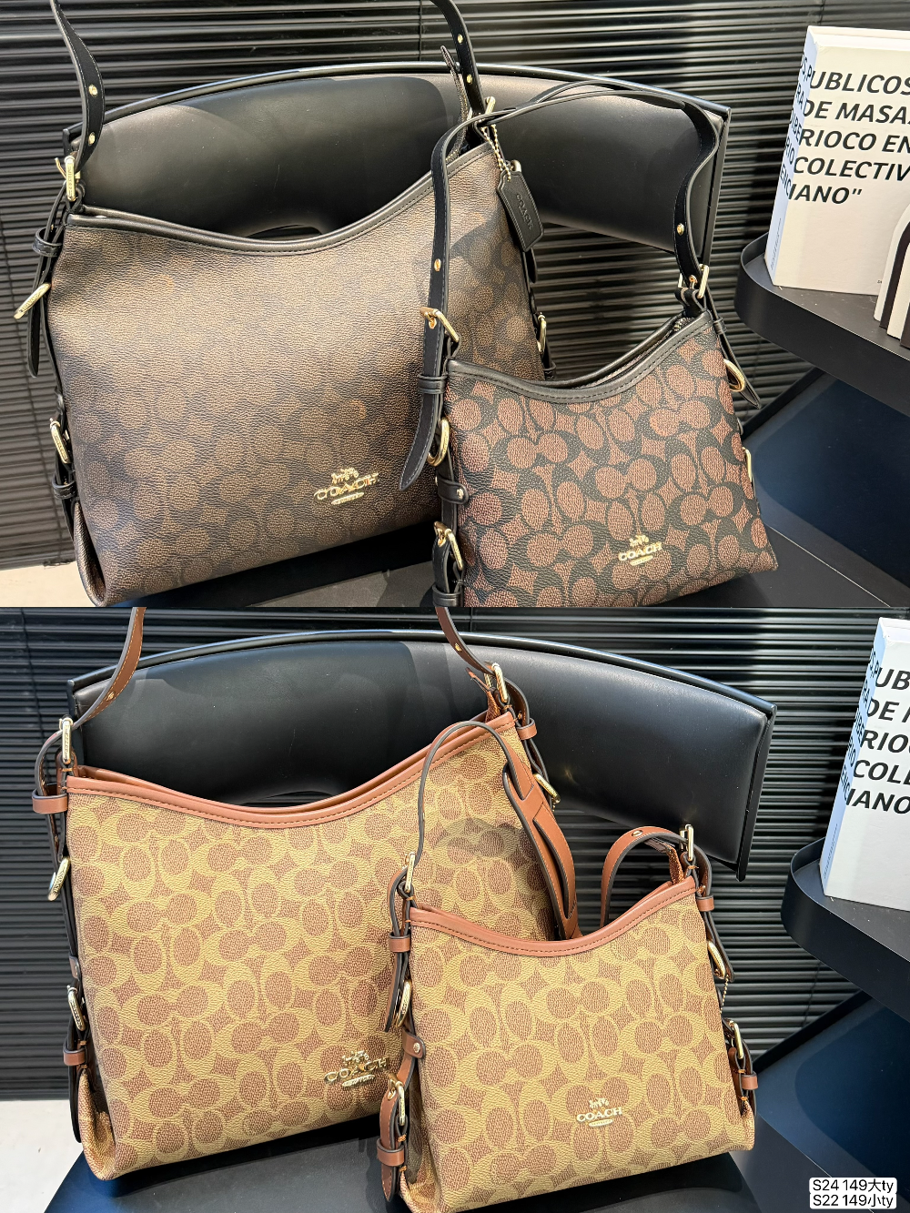 COEM12 New arrive fashion yellow dark brown color bag for woman beautiful gift to choose 2 size