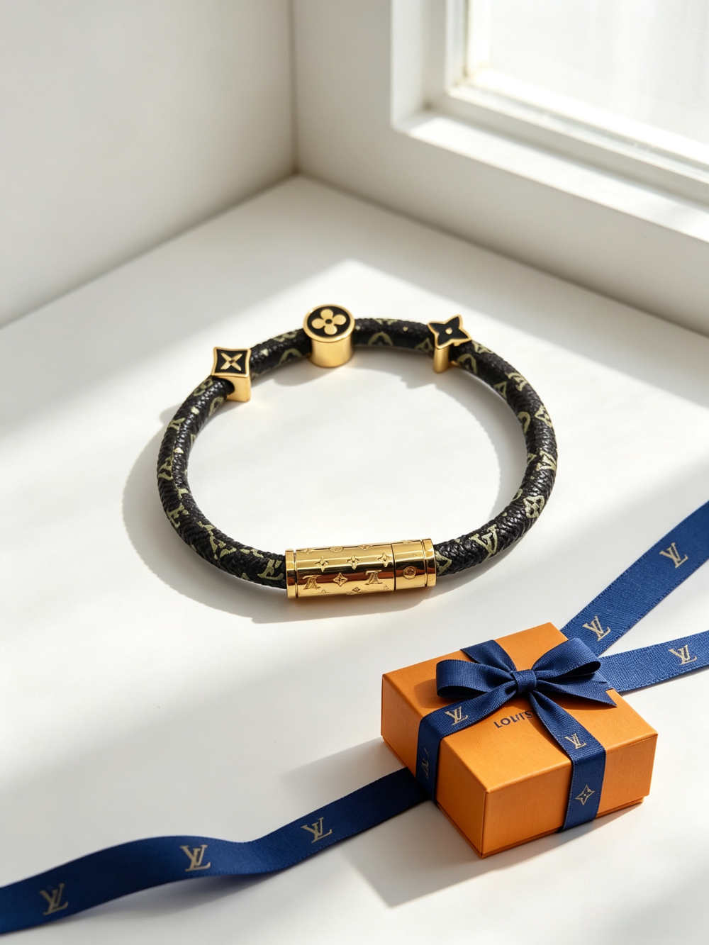 LEM584 Designer bracelet - available in three colors of gold silver and rose gold A fashionable piece of jewelry with personalized touch as a gift