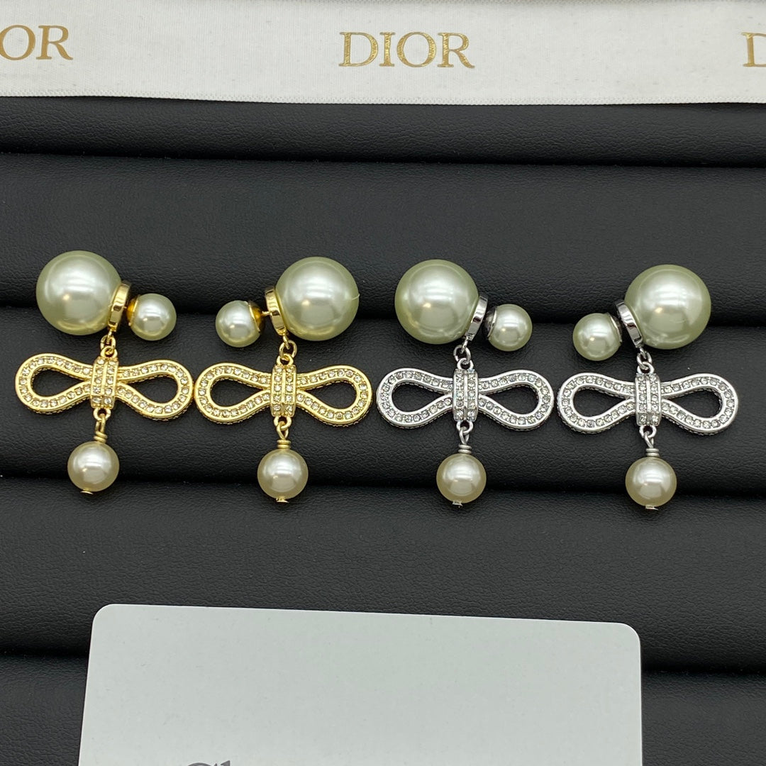DEM247 New Arrive Fashion  Hot Sale  with Diamond Pearl Earring  for Woman Jewelry To Choose