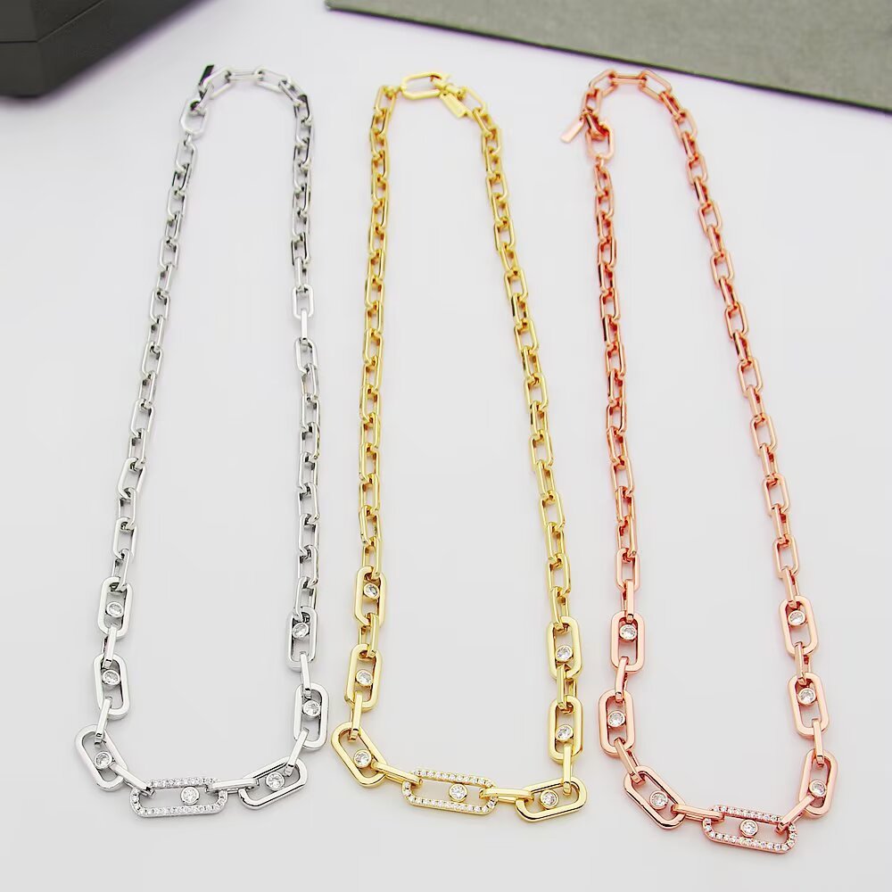 MEN17 Luxury necklace elegant necklaces designer necklaces womeng silver chains top quality pendant charm jewellery