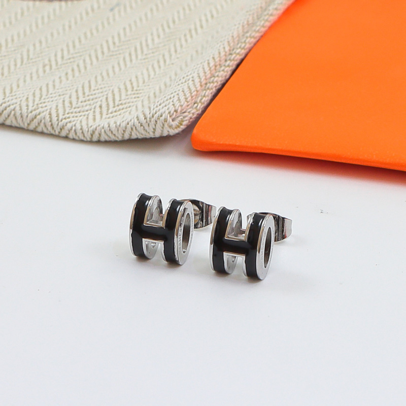 HEM143 New arrive fashion black white color earring  for woman jewelry beautiful jewelry no with box
