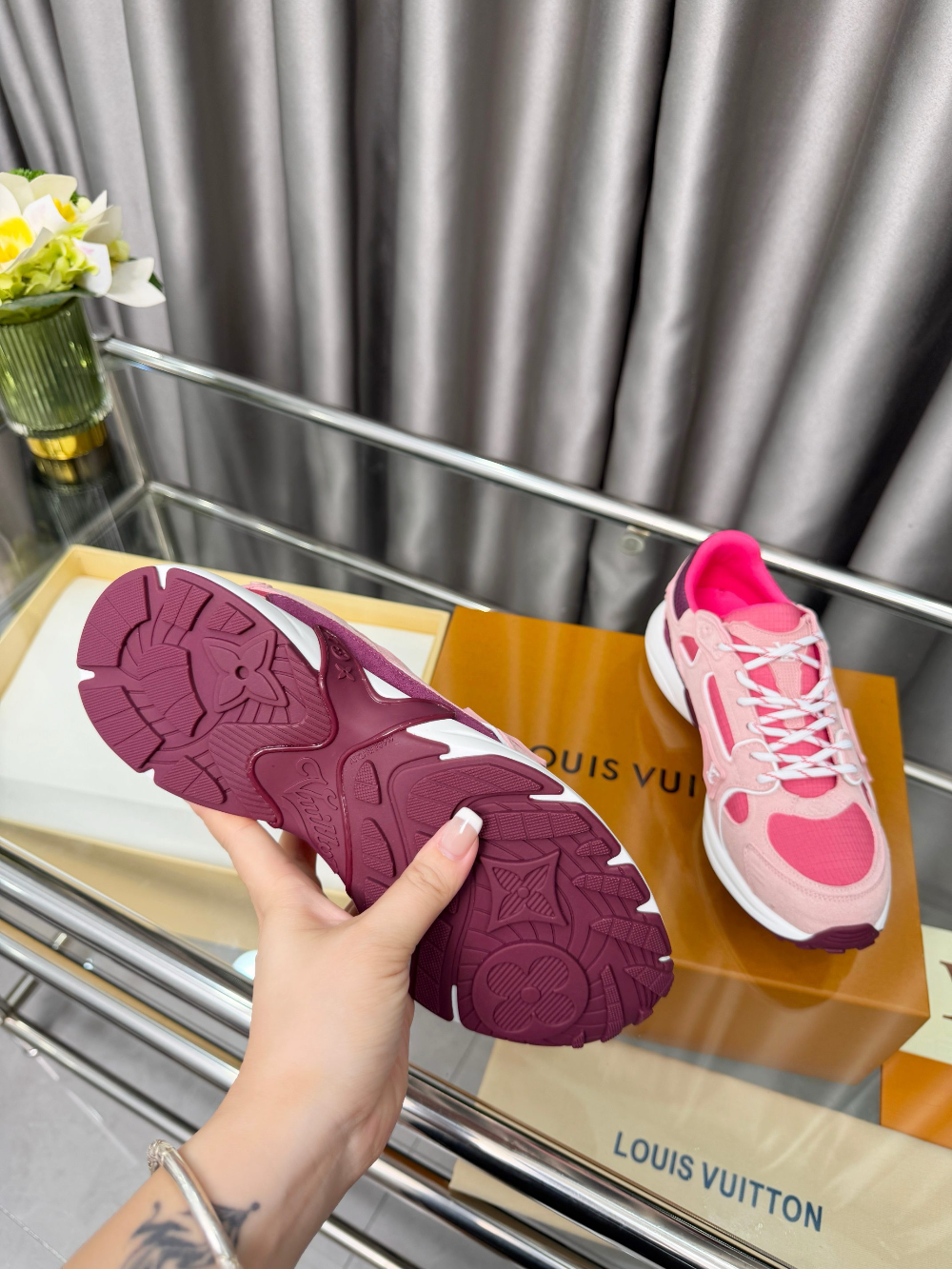 LEM524 Womens  men  Shoes Fashion Female Luxury Designer Pink Ladies shoes size 35-42