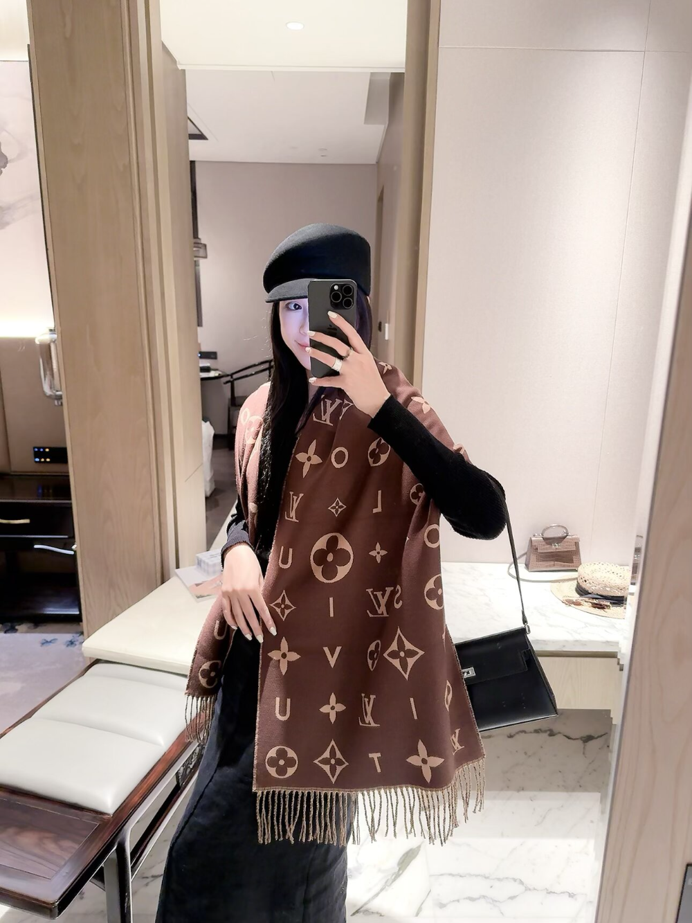 LEM545 new arrive  Hot sale black grey brown color fashion beautiful  scarf  for woman gift  to choose size 180*45cm