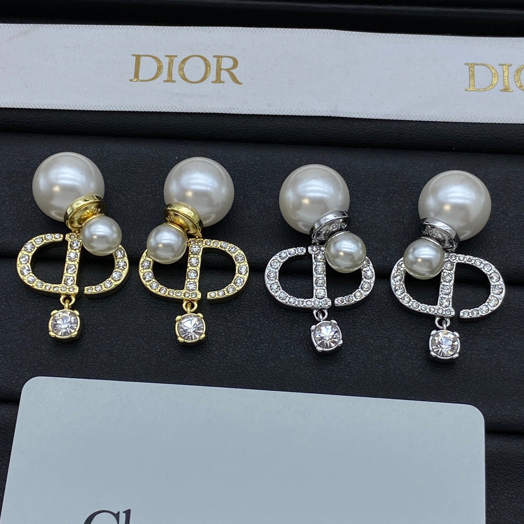 DEM249 New Arrive Fashion  with Diamond Pearl Earring  for Woman Jewelry To Choose