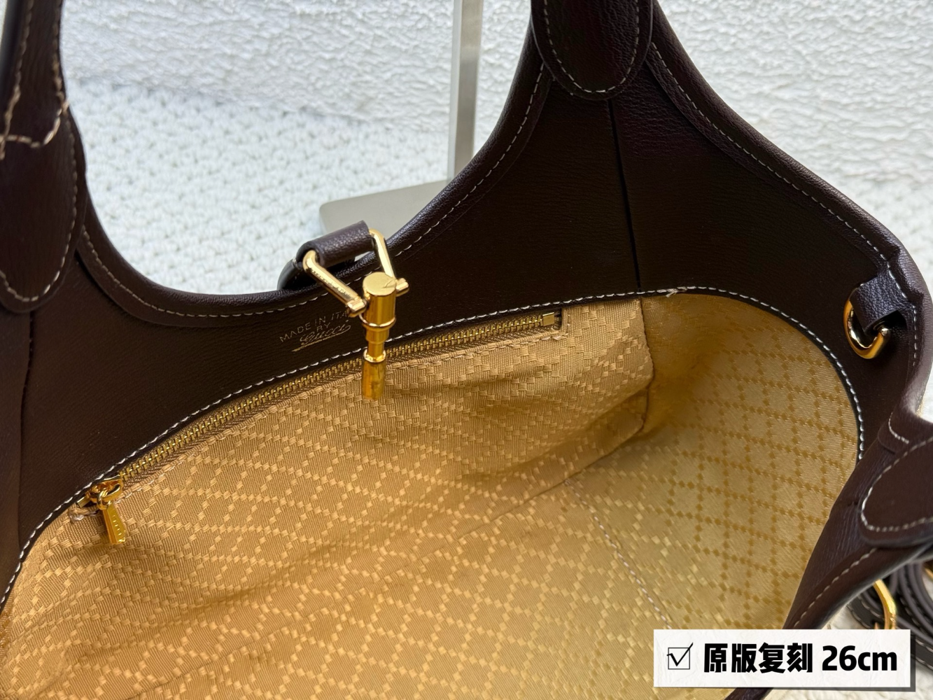 GEM182 New arrive fashion brown color  bag for woman beautiful gift to choose gift size to choose 2 size