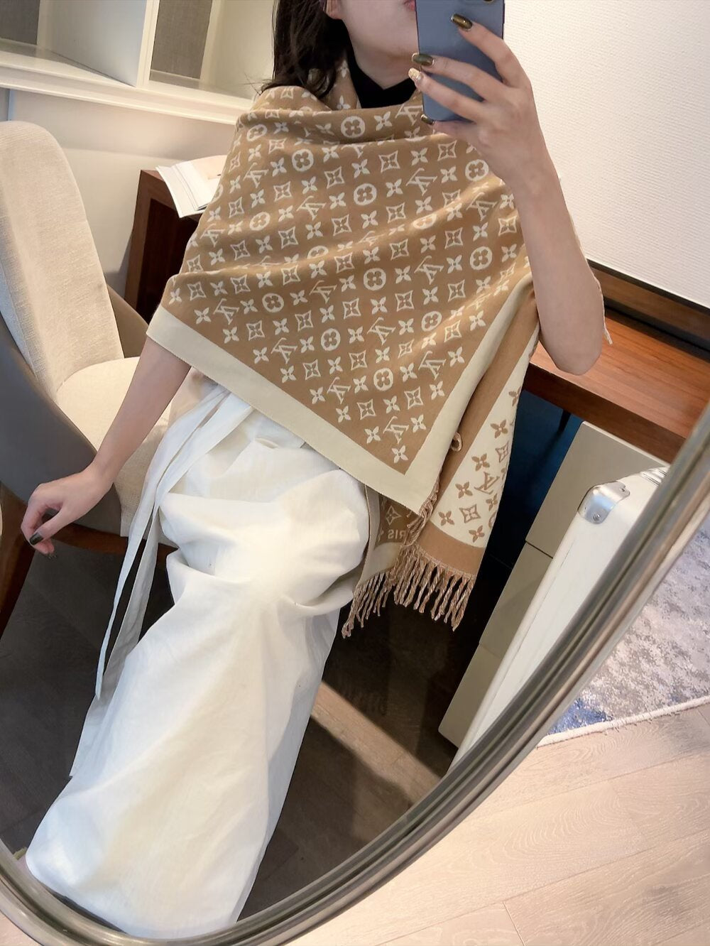 LEM294 luxury Designer Cashmere Scarf Winter Women Long Scarf Quality Headband Fashion Men brand Scarves Classic Printed Check Big Plaid Shawls Soft comfortable gift 180✖️60cm