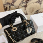 DEM302 New Designer Classic diamond-patterned bow handbag black white pink color women bag