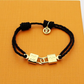 LEM471 New trendy open-style bracelet - Metal lock letter wristband - Women's couple accessory