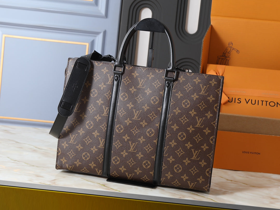 LEM330 Hot sale fashion black brown  bag for woman and men gift size 31*39*8.5cm