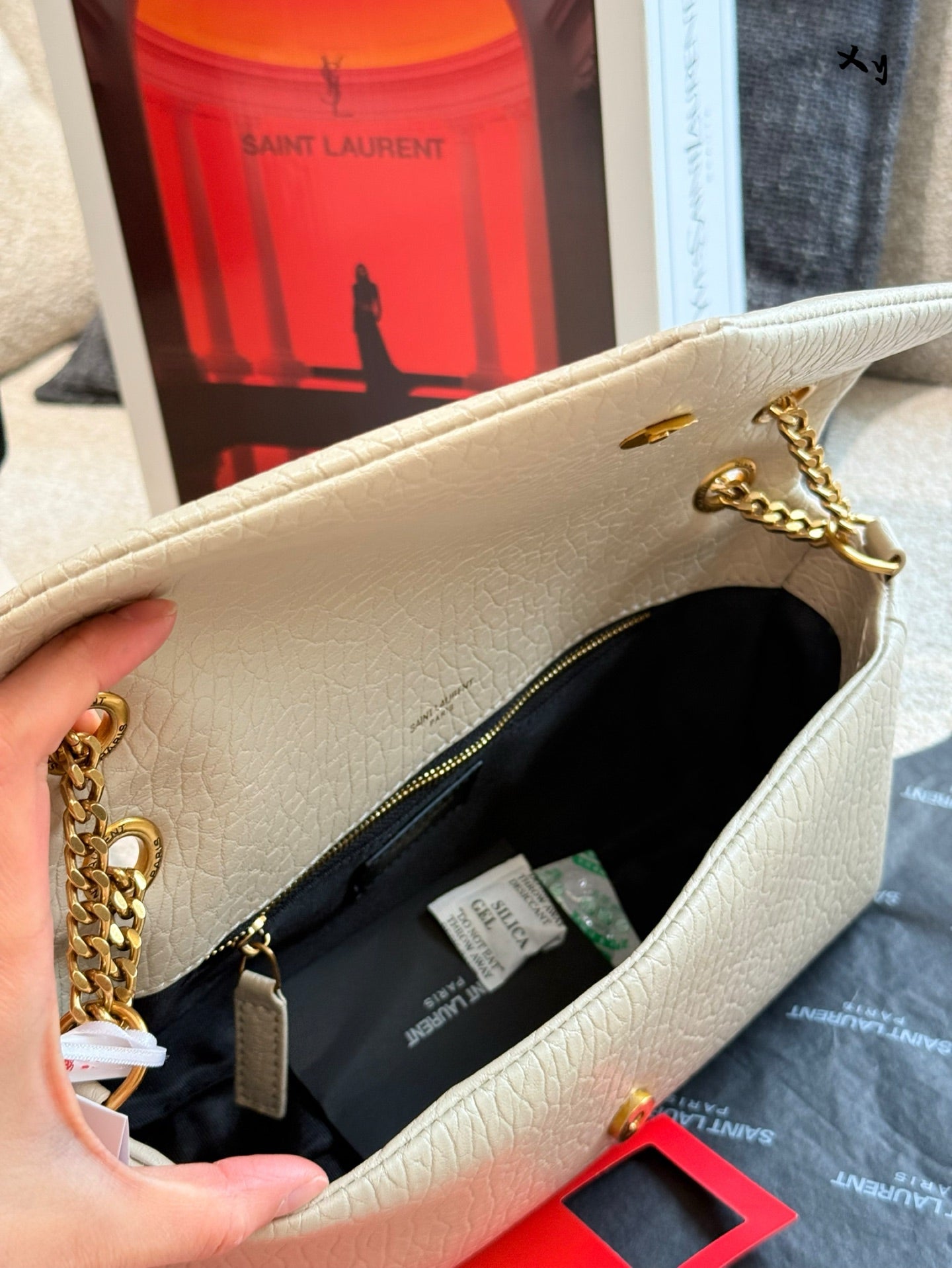SEM05 New Designer handBag Shoulder Bag for women black white color 28cm
