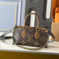 LEM433 New arrive fashion black brown bag for woman hands bag beautiful gift to choose gift 25.0 x 13.0 x 10.0 cm