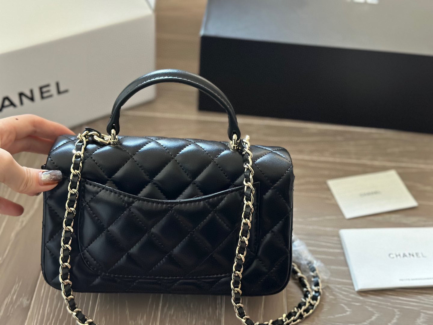 CEM176 Designer Women Shoulder Chain Bag Clutch Tote Bags Wallet Check Purse Solid Hasp Waist Square Stripes Woman s Handbags Classic Flap Handbag 20*12cm