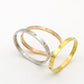 Fashion Crystal Bracelets for Women Silver Gold Rose Bangle Bracelet Titanium Jewelry