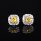 LEM74 New arrive Yellow Retro Simple Women's Stud Earrings for woman jewelry