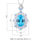HEM16 2022 new retro simulation colorful treasure pendant necklace for woman jewelry dan-shaped main stone 13*18