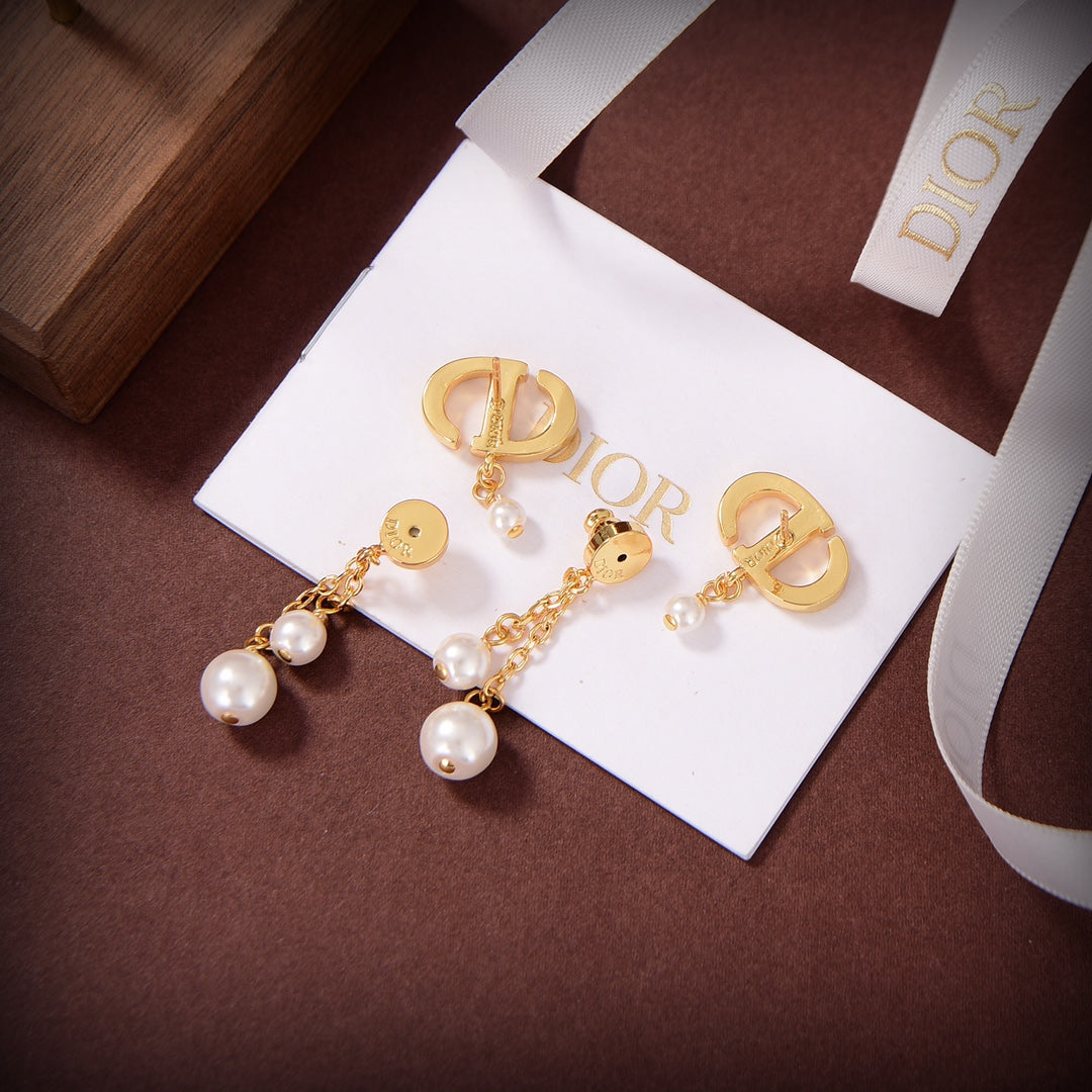 DEM28  New arrive fashion gold color long earring  for woman jewelry beautiful jewelry to choose gift no with box