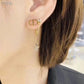 DR44 New Fashion Stainless Steel Jewelry Design long Stud Earring For Women Gold  Earrings
