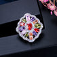 CREM08 Hot Sale Fashion Color Crystal Beautiful Ring For Women Luxury Geometric Ring Jewelry Accessories gift to choose