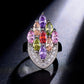 SYEM05 Hot Sale Fashion National Style colorful Ring for woman Crystal Color Ring Jewelry gift For Women Christmas gifts