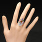 SYEM05 Hot Sale Fashion National Style colorful Ring for woman Crystal Color Ring Jewelry gift For Women Christmas gifts