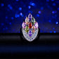 SYEM05 Hot Sale Fashion National Style colorful Ring for woman Crystal Color Ring Jewelry gift For Women Christmas gifts