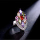 SYEM05 Hot Sale Fashion National Style colorful Ring for woman Crystal Color Ring Jewelry gift For Women Christmas gifts