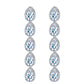 DEM87 Simple Fashion Earrings Long Water Earrings for woman Luxury Super Glitter Crystal Beautiful Earrings For Women Jewelry