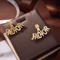 DEM29  New arrive fashion gold color earring  for woman jewelry beautiful jewelry to choose gift no with box